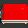 Stylish Red Electric Toaster With Modern Design For Kitchen Use