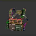 Military Tactical Weapon Vest With Camouflage Design Medic Pouch And Ammunition Pouches