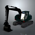 MAX Brand Green Construction Excavator With Tracked Undercarriage Operator Cab And Hydraulic Boom