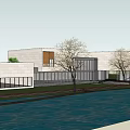 Exhibition Hall Building 3d model