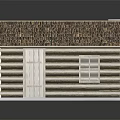 Traditional Log Cabin With Log Walls Shingle Roof Small Window And Chimney