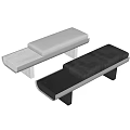 Minotti bench sofa stool footrest 3d model