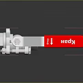 Mechanical Component With Red KPAH Label Silver Metal Knob And Screw Details