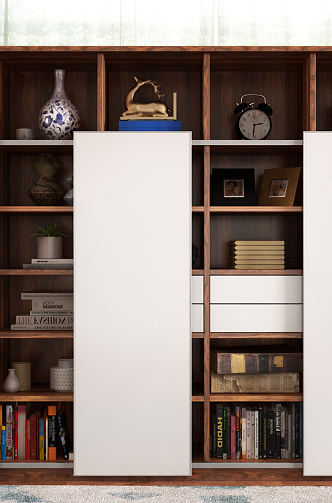 Modern Bookcase Bookshelf 3d model