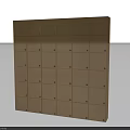 Public Facility Storage Lockers With Multiple Metal Compartments And Secure Locks 3d model
