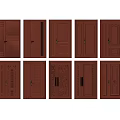Modern combination of child and mother door and gate 3d model