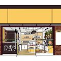 Ocean Farmer Retail Grocery Store Interior With Well Stocked Shelves And Product Displays