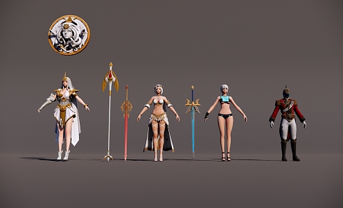 Characters 3d model