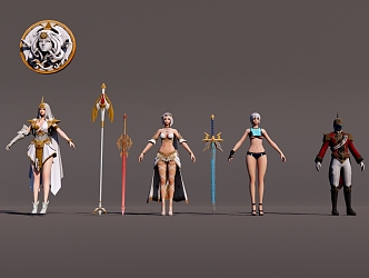 Characters 3d model