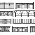 Decorative Iron Fence Designs With Various Ornate Patterns And Intricate Metal Details