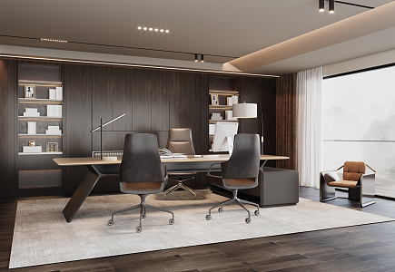 Modern Minotti Office 3d model