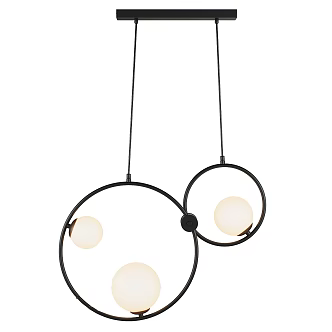 Modern Simple Light Luxury Chandelier 3d model