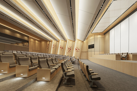 Modern Conference Hall Report Hall 3d model