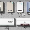 Modern Household Electrical Water Heaters With Wall Mounted Design And Different Styles