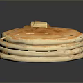 Delicious Stack of Fluffy Pancakes With Melted Butter and Syrup