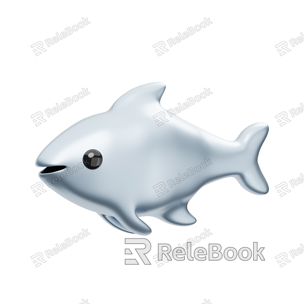 Dolphin Fish Silver Fish Marine Life Toy Fish Cartoon Fish model