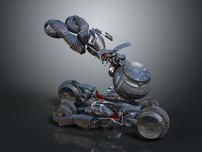 Modern Motorcycle Jet Motorcycle Science Fiction Motorcycle Concept Motorcycle Flying Car 3d model