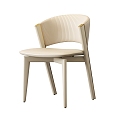 Heavy Industry Dining Chair Cream Light Luxury 3d model