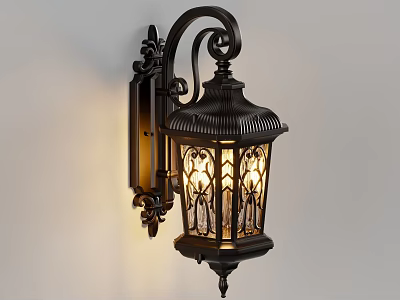 Wall lamp outdoor wall lamp wall lamp post lamp solar lamp street lamp 3d model