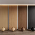 Modern Wooden Wall Panels in Light Medium Dark Brown and Black for Interior Design