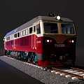 Locomotive DF4D Diesel Locomotive Dongfeng Locomotive 3d model