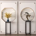 New Chinese porch partition 3d model