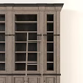 Large Wooden Bookcase Interior Design With Open Shelves Bottom Cabinets And Ladder
