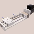 Industrial Linear Guide Rail System With Metal Frame Electric Motor And Sliding Block