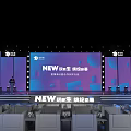 Honor New Product Launch Event With Sports Earphones Stage Screen And Audience Seats