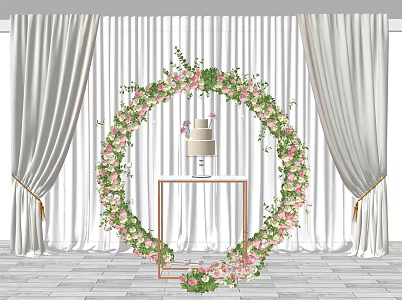 Wreath Wedding Wreath 3d model