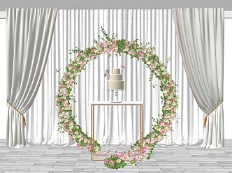 Wreath Wedding Wreath 3d model