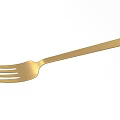 Elegant Golden Tableware Set With Modern Sleek Design Forks And Premium Metallic Finish