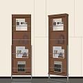 Modern Bookshelf Decorative Rack Storage Rack Display Rack Book 3d model