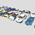 Collection of Colorful Toy Race Cars With Various Styles And Designs