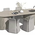 Modern Dining Table and Chair Combination Bar Chair Combination Dining Table and Chair Water Bar 3d model