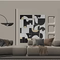 Sofa combination 3d model