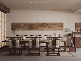 New Chinese Tea Room 3d model