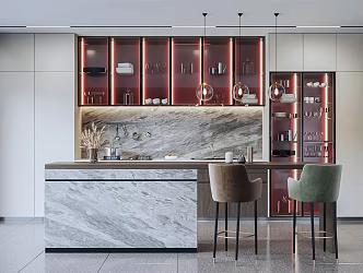 Modern Kitchen Restaurant 3d model