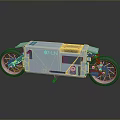 Modern Motorcycle With White Body Red Seat 07 LN Logo And Sleek Futuristic Design