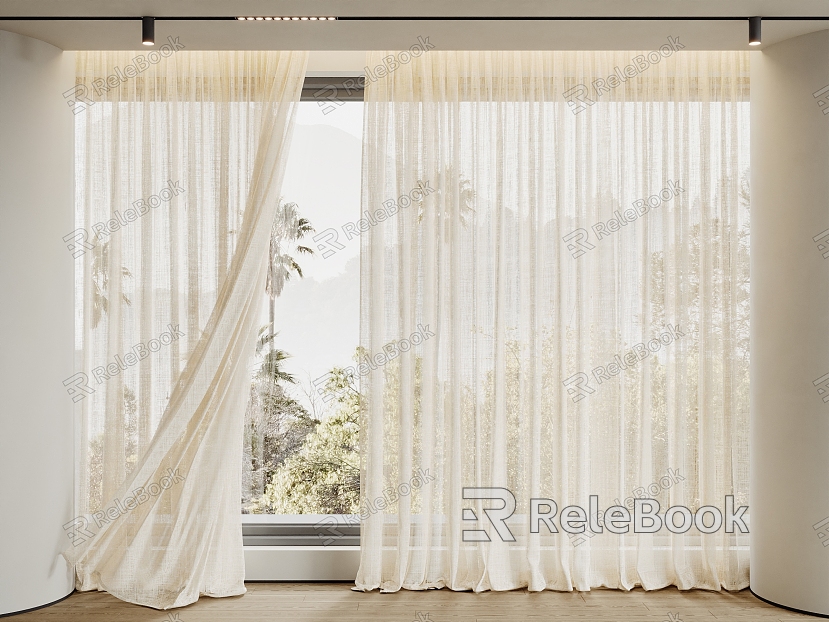 Modern Window Screen Curtain model