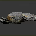 Natural Stone With Rough Textured Surface And Gray Orange Color Hues For Interior Decoration Projects