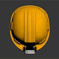 Yellow Hard Hat With Attached Bright LED Headlamp For Safety Protection