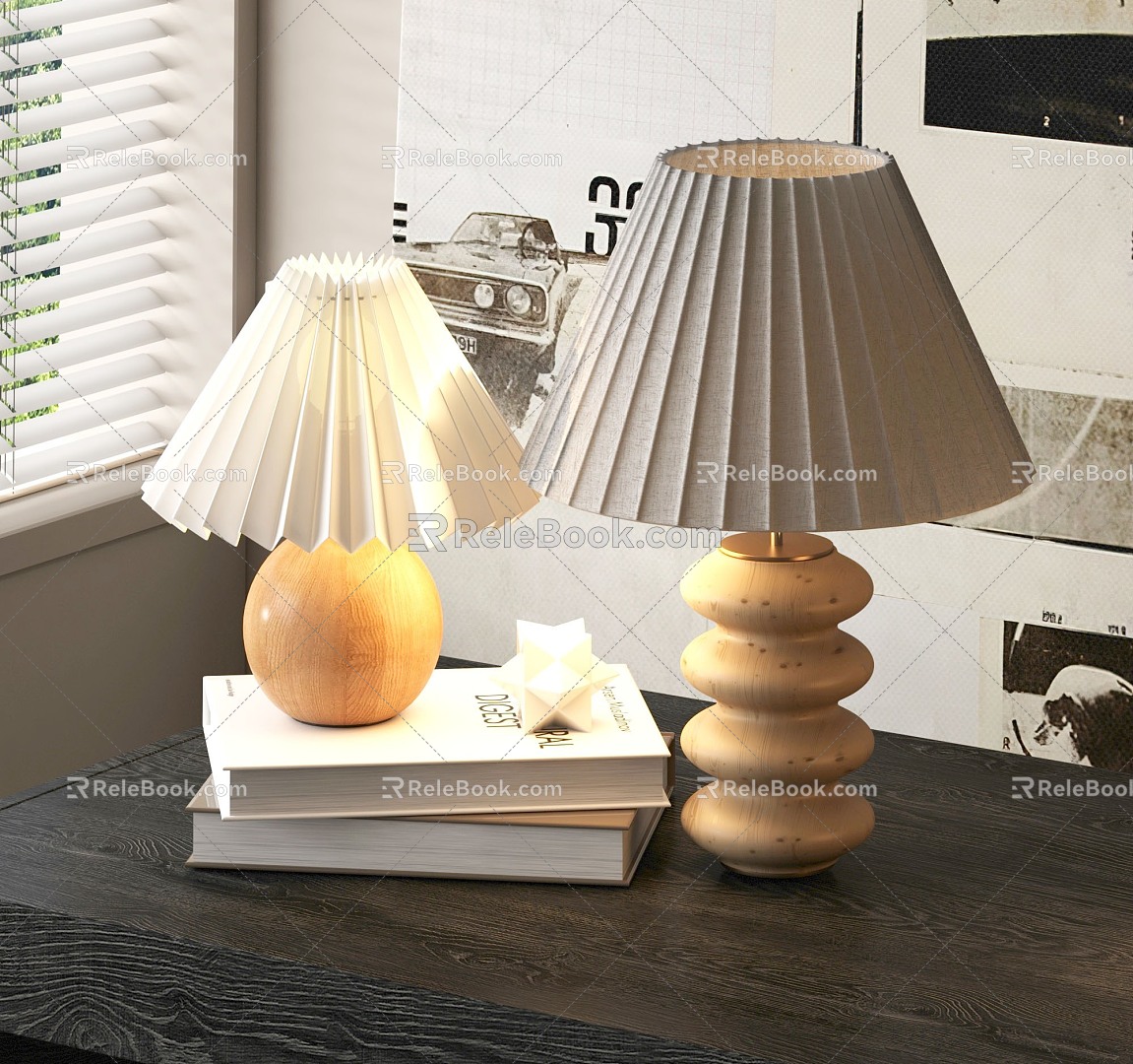 Modern table lamp 3d model