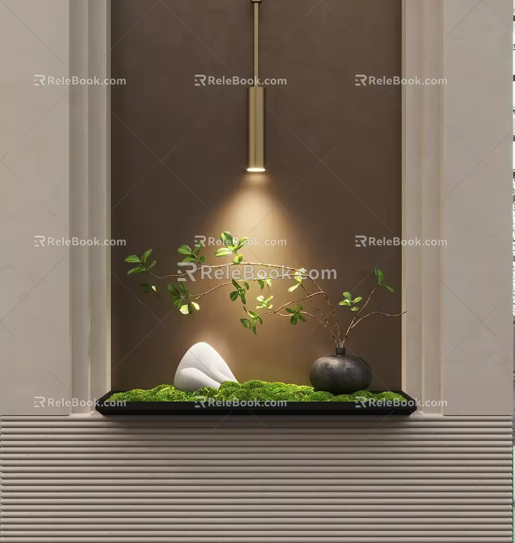 New Chinese-style Duan Jing Bonsai 3d model