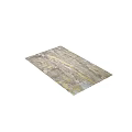 Modern Abstract Square Area Rug with Gray Beige Gold Textured Pattern Design