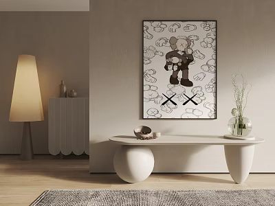 Quiet Decorative Painting Texture Decorative Hanging Painting 3d model