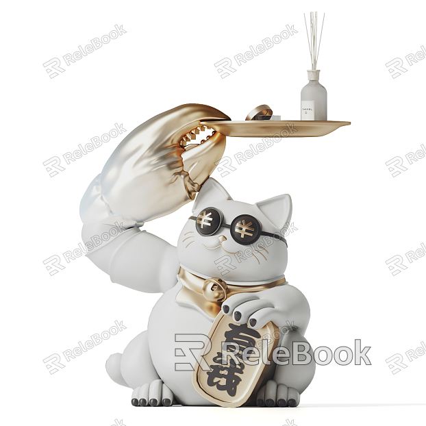 Modern ornaments lucky cat ornaments model