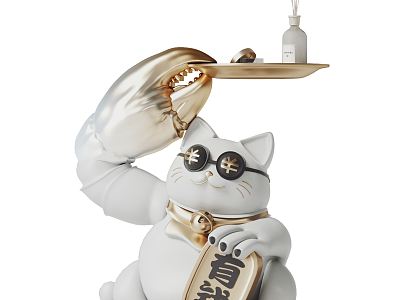 Modern ornaments lucky cat ornaments model