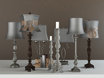 Classical American Table Lamp 3d model