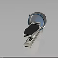 Precision Metallic Equipment With Circular Blue Edge And Flat Platform Support Structure